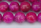 CAG9927 15.5 inches 10mm round fuchsia crazy lace agate beads