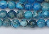 CAG9932 15.5 inches 6mm round blue crazy lace agate beads