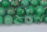 CAG9940 15.5 inches 8mm round green crazy lace agate beads