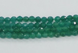 CAJ01 15.5 inches 4mm faceted round green aventurine jade beads