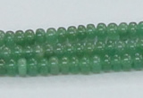 CAJ10 15.5 inches 4*6mm rondelle green aventurine jade beads