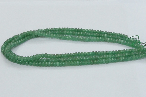 CAJ10 15.5 inches 4*6mm rondelle green aventurine jade beads