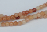 CAJ101 15.5 inches 4mm round red aventurine jade beads wholesale