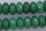 CAJ18 15.5 inches 8*16mm faceted rondelle green aventurine beads