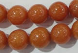 CAJ355 15.5 inches 14mm round red aventurine beads wholesale