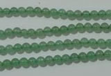 CAJ400 15.5 inches 4mm round green aventurine beads wholesale