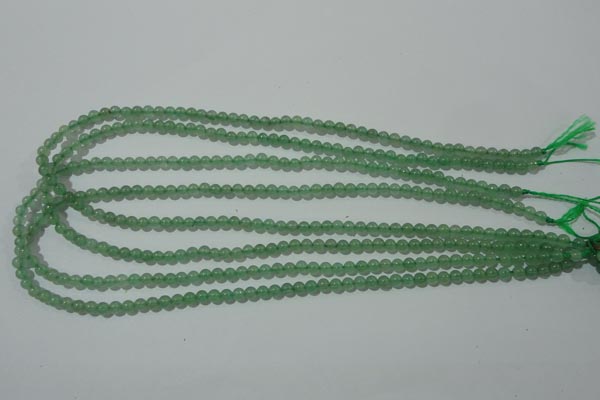 CAJ400 15.5 inches 4mm round green aventurine beads wholesale