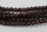 CAJ450 15.5 inches 4mm round purple aventurine beads wholesale