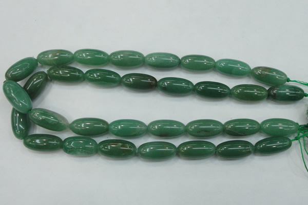 CAJ53 15.5 inches 12*26mm rice green aventurine jade beads wholesale