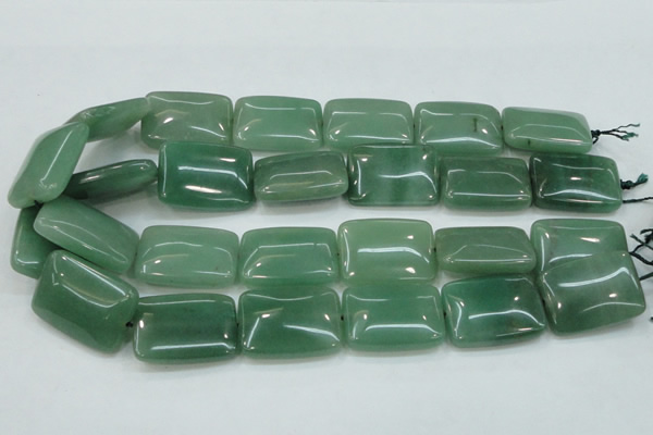 CAJ54 15.5 inches 22*30mm rectangle green aventurine jade beads wholesale