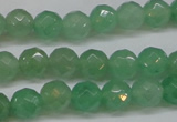 CAJ622 15.5 inches 8mm faceted round green aventurine beads