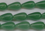 CAJ633 15.5 inches 10*18mm teardrop green aventurine beads