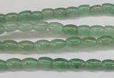 CAJ640 15.5 inches 4*6mm rice green aventurine beads