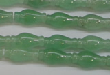 CAJ662 15.5 inches 7*14mm vase-shaped green aventurine beads