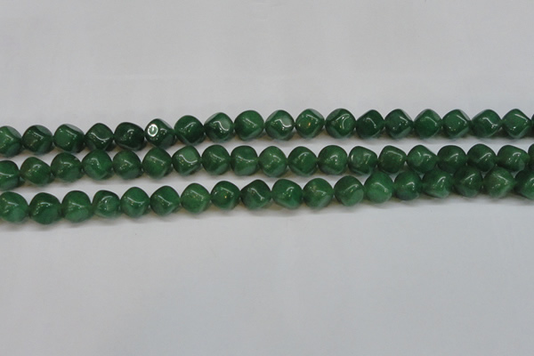 CAJ670 15.5 inches 9*9mm cube green aventurine beads