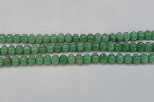 CAJ672 15.5 inches 10*13mm pumpkin green aventurine beads