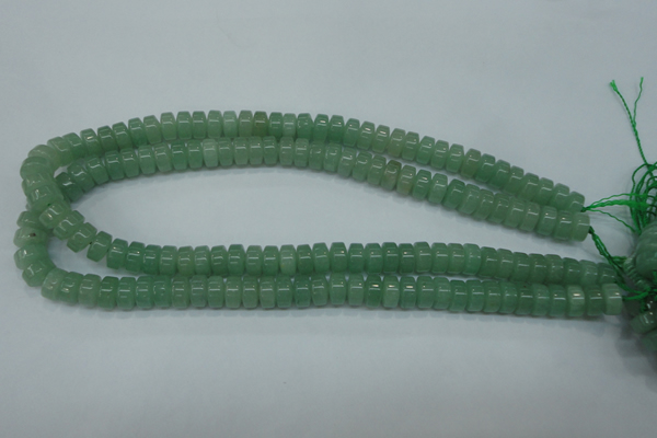 CAJ68 15.5 inches 5*10mm tyre green aventurine beads wholesale