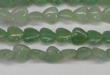 CAJ683 15.5 inches 8*8mm heart green aventurine beads