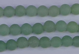 CAJ801 15.5 inches 6mm round matte green aventurine beads wholesale