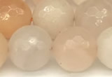 CAJ823 15 inches 12mm faceted round pink aventurine beads