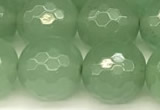 CAJ833 15 inches 12mm faceted round green aventurine beads