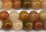 CAJ845 15 inches 4mm round jade gemstone beads