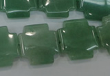 CAJ88 15.5 inches 20*20mm cross green aventurine beads wholesale