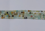 CAM01 4mm round mixed color natural amazonite beads Wholesale