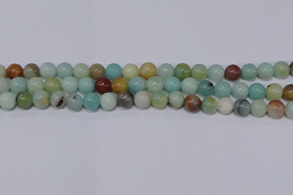 CAM03 round mixed color  8mm  natural amazonite beads wholesale