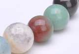 CAM08 15.5 inches round different sizes natural amazonite beads