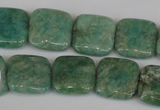 CAM1028 15.5 inches 16*16mm square natural Russian amazonite beads