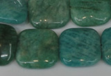 CAM1030 15.5 inches 20*20mm square natural Russian amazonite beads