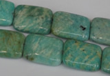 CAM1033 15.5 inches 15*20mm rectangle natural Russian amazonite beads