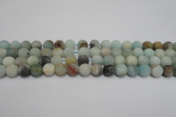 CAM1101 15.5 inches 6mm round matte amazonite beads wholesale