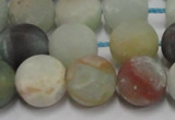 CAM1103 15.5 inches 10mm round matte amazonite beads wholesale