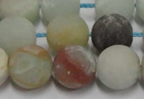 CAM1104 15.5 inches 12mm round matte amazonite beads wholesale