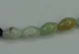 CAM111 15.5 inches 8*12mm rice amazonite gemstone beads wholesale