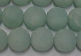 CAM1112 15.5 inches 8mm round matte amazonite beads wholesale