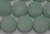 CAM1114 15.5 inches 12mm round matte amazonite beads wholesale