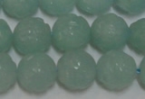 CAM1124 15.5 inches 12mm carved round amazonite beads wholesale