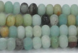 CAM1131 15.5 inches 5*8mm rondelle matte amazonite beads wholesale