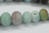 CAM1135 15.5 inches 6*10mm - 15*20mm rondelle matte amazonite beads