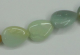 CAM116 15.5 inches 13*18mm flat teardrop amazonite gemstone beads