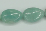 CAM117 15.5 inches 18*25mm flat teardrop amazonite gemstone beads