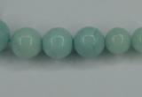 CAM125 15.5 inches multi-size round amazonite gemstone beads