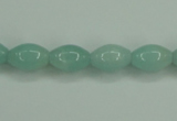 CAM130 15.5 inches 8*12mm rice amazonite gemstone beads wholesale