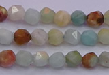 CAM1411 15.5 inches 6mm faceted nuggets amazonite gemstone beads