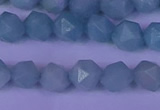 CAM1417 15.5 inches 8mm faceted nuggets Chinese amazonite beads