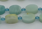 CAM1425 15.5 inches 8*12mm oval Chinese amazonite beads