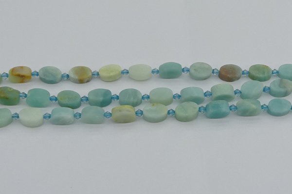 CAM1425 15.5 inches 8*12mm oval Chinese amazonite beads